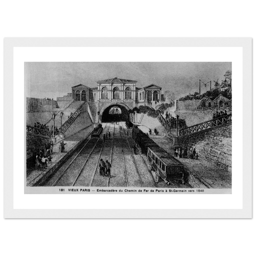 Ancien Paris - Embarcadere du chemin de fer. Versaille , place de la fer