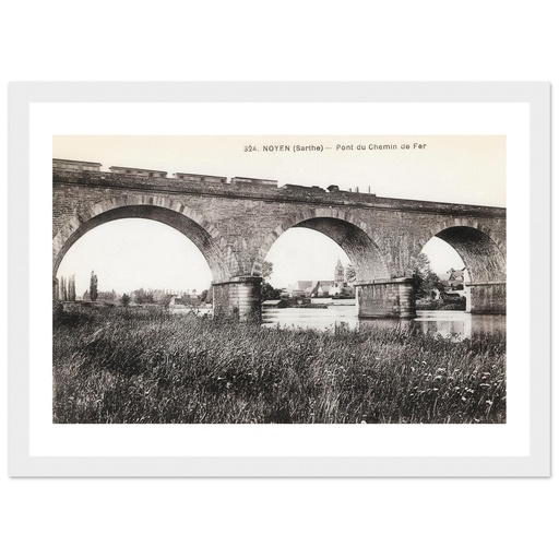 Noyen ( Sarthe) Pont du chemin de fer