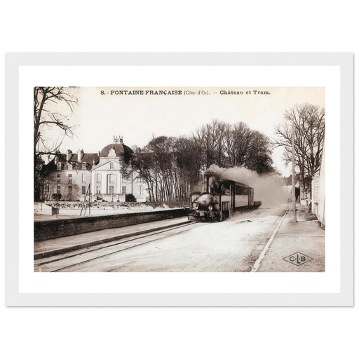 Fontaine-Française (Côte-d'Or) - Château et tram