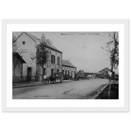 Brou - la Gare vue exterieure