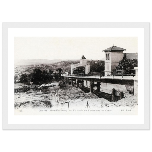 Grasse - L'Arrivée du Funiculaire au Cours