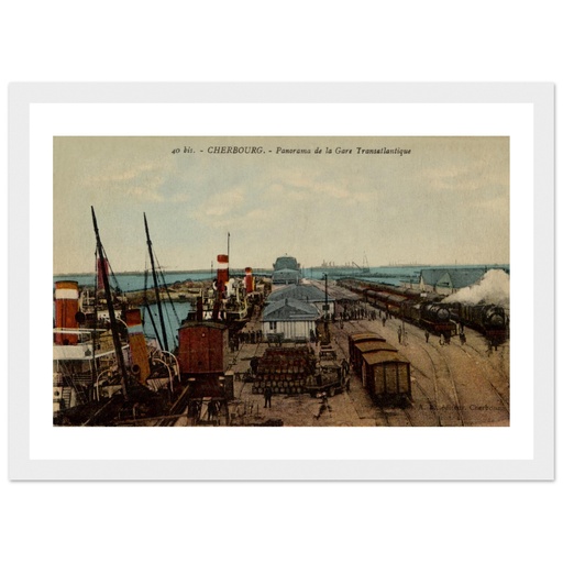 Cherbourg - Panorama de la gare transatlantique