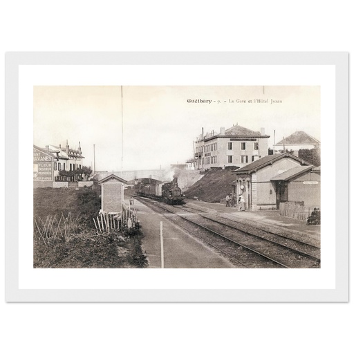 Guethary - La Gare et l'hotel Juzan