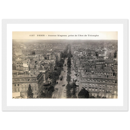 Avenue Wagram prise de l'arc de triomphe