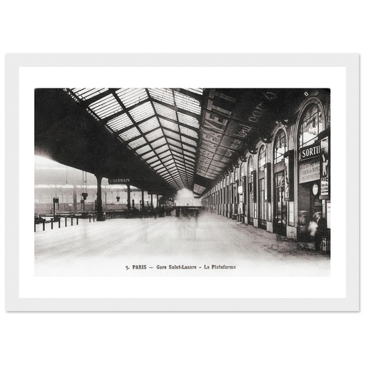 Paris - Gare St Lazare - La plateforme