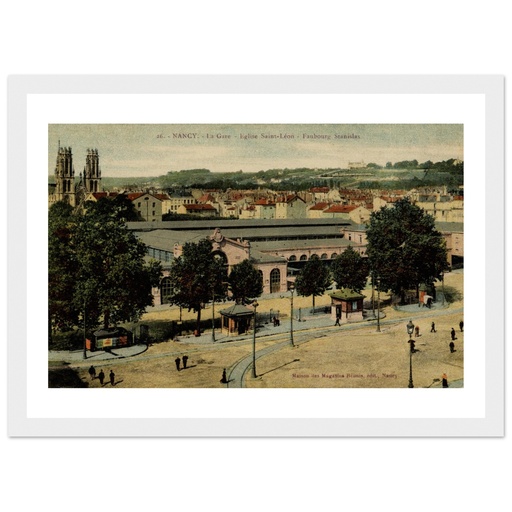 Nancy - La Gare faubourg Stanislas - Eglise St Leon