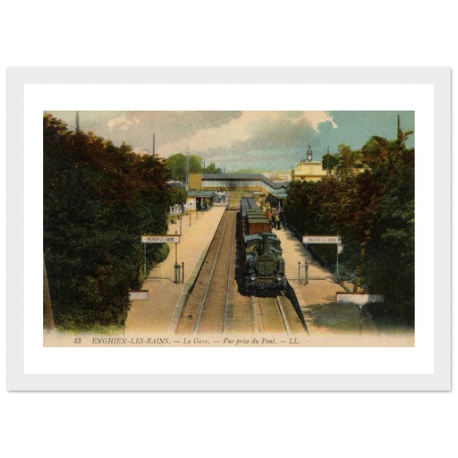 Enghien les Bains - La GAre vue prise du Pont