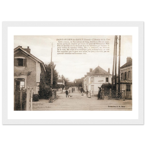 Saint-Julien-du-Sault (Yonne) - L'Avenue de la Gare