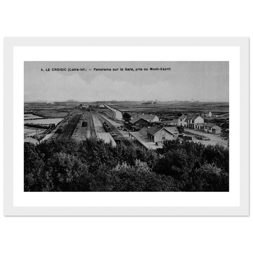 Le Croisic - Panorama sur la Gare Pris du mont Esprit