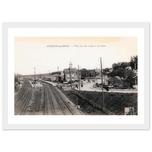 Aulney-sous-Bois - Vue sur les voies et la Gare