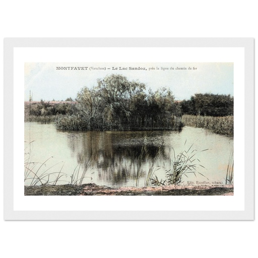 Montfavet - Le Lac Sandoz, pres la Ligne du chemin de fer