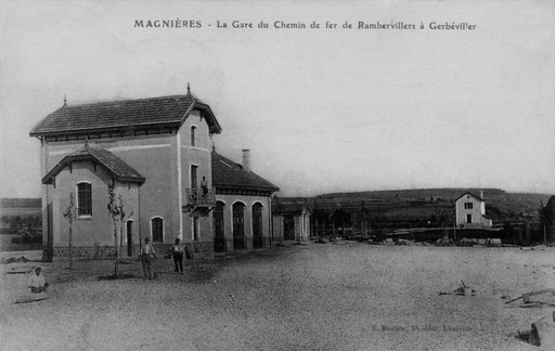 Magneux - La Gare du chemin de fer de rambervillier et gerbevillier