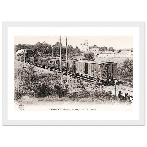 Buglose (Lande) - Départ d'un train