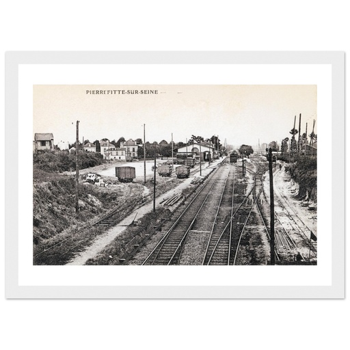 Pierrefitte-sur-Seine - La Gare avant le dedoublement des voies