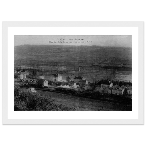 Arpajon-sur-Cère - Arpajon Quartier de la gare, vue prise en fece de Croix