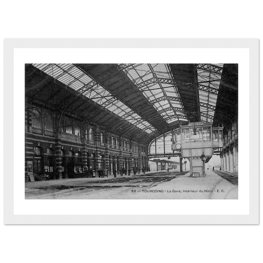 Tourcoing - La Gare, interieur du Halle