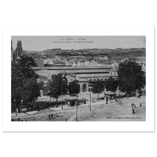 Nancy - La Gare faubourg Stanislas - Eglise St Leon