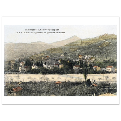 Digne - Vue generale du quartier de la Gare