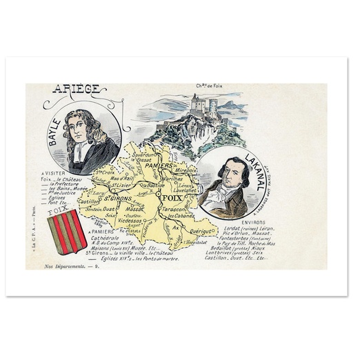 Ariege - Carte du departement