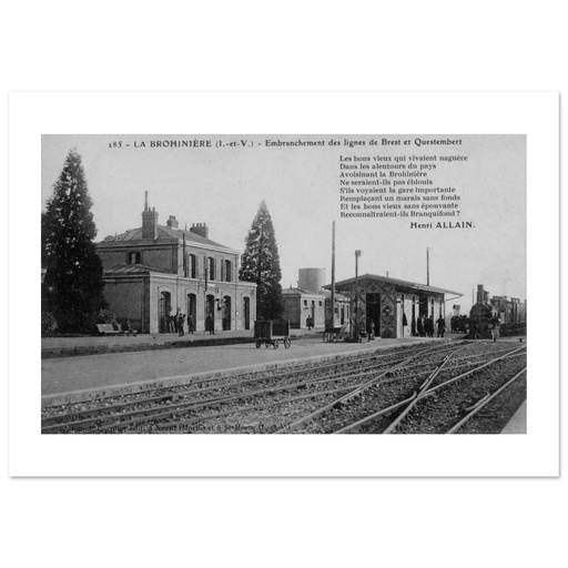 La Brohinière - Embranchement des lignes de Brest et Questembert - Les bons vieux... - Reconnaitraient-ils Branquifond ? - Henri Allain - La gare