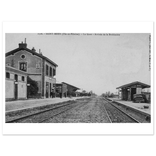 Saint-Méen - La Gare arrivee de la Brohiniere