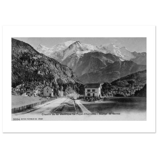 Servoz - Chemin de fer électrique - Le Fayet-Chamonix - Station de Servoz