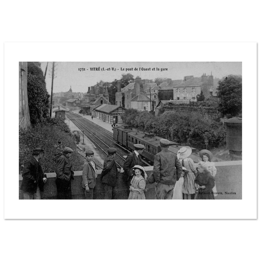Vitré - Le pont de L'ouest et la gare