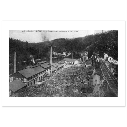 Vue generale de la Gare et de L'usine