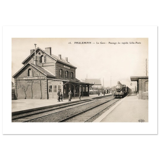 Phalempin - la Gare - passage de rapide Lille-Paris