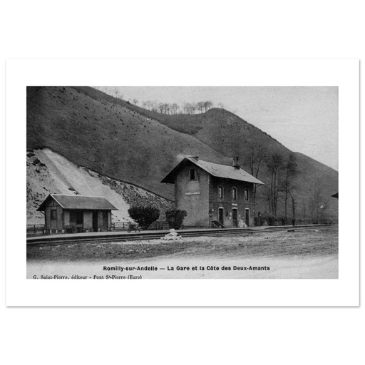 Romilly sur andelle - La Gare et la cote des deux amants