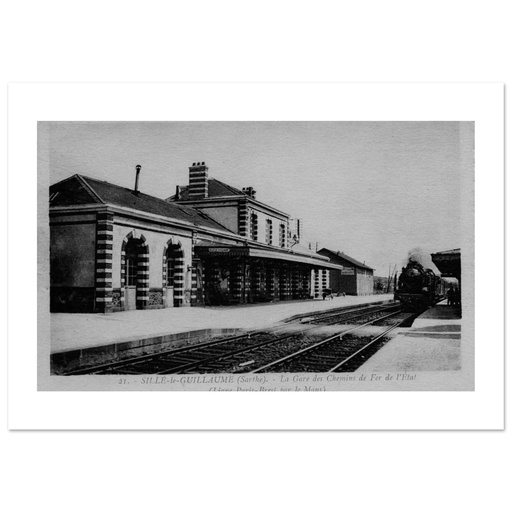 Sille-Le-Guillaume - Gare de chemin de fer de l'etat, ligne de Paris Brest- le Mans