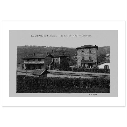 La Giraudiere - La Gare et l'Hotel du commerce