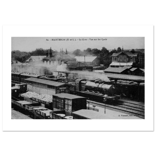 Maintenon - La Gare vue sur les quais