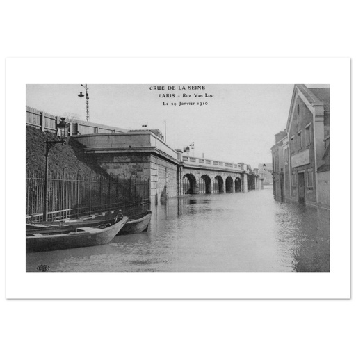 Crue de la Seine - Paris - Rue Van Loo - Le 19 Janvier 1910