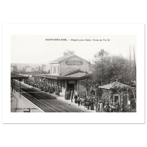 Rosny-sous-Bois - Depart pour Paris Train de 7 h 20