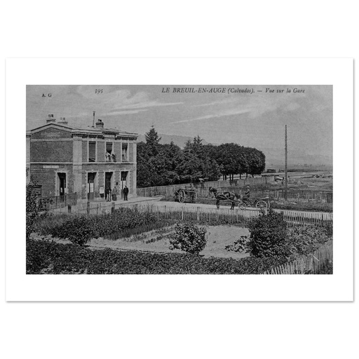 Le Breuil-en-Auge - Vue sur la gare