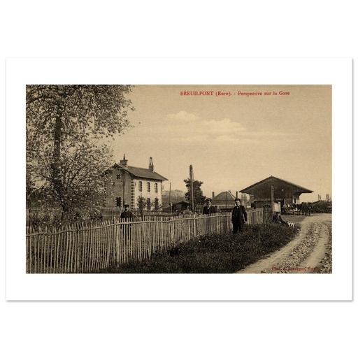 Breuilpont - Perspective sur la Gare