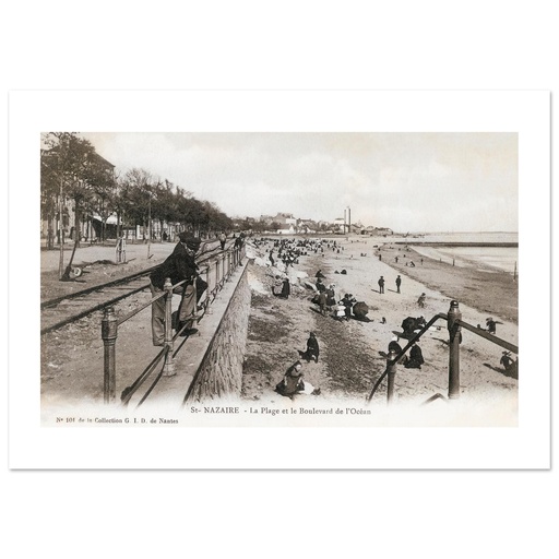 Saint-Nazaire - La plage et le boulevard de l'Océan