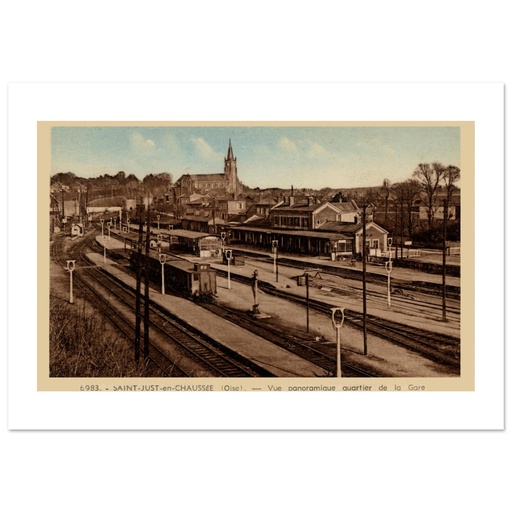 Saint-Just-en-Chaussée - Vue panoramique quartier de la Gare