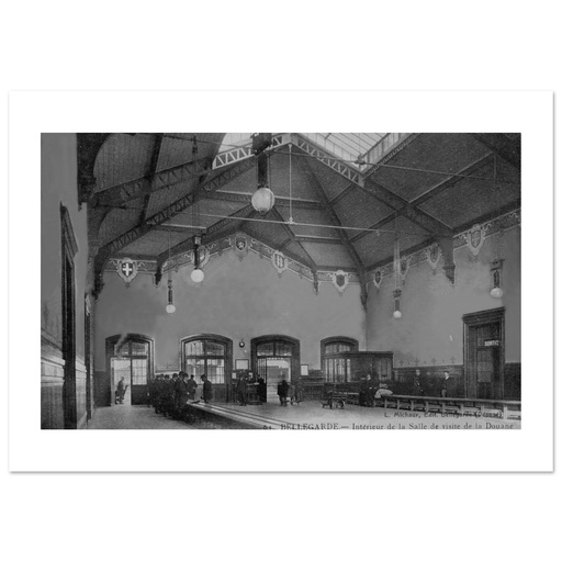 Bellegarde - Interieur de la salle de visite de la douane