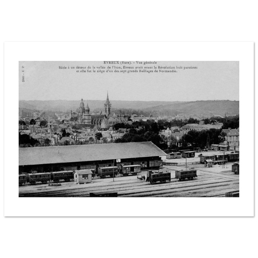 Évreux - Vue générale - La Gare