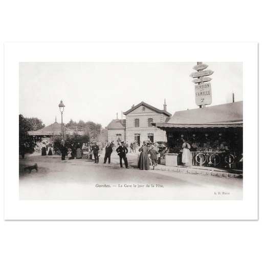 Garches - La gare le jour de la fete