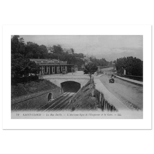 St Cloud - la gare et l'ancienne ligne de la gare