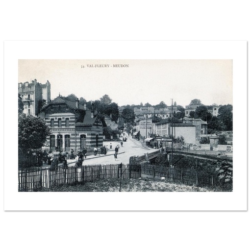 Val fleury Meudon - la Gare et la rue Banel