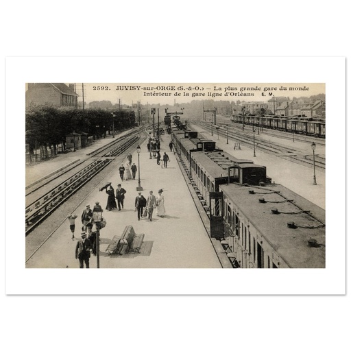 Juvisy sur Orge - La plus grande gare du monde - interieur de la gare ligne d Orleans