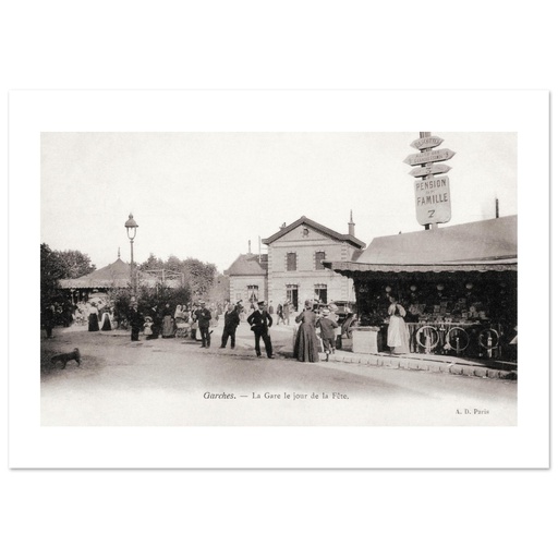 Garches - la gare, le jour de la fete