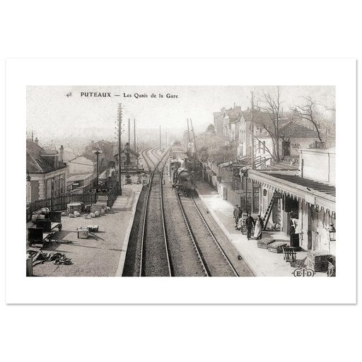 Puteaux - le quai de la gare