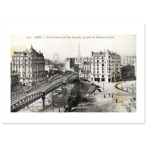 Le Carrefour de la rue Lecourbe, vue prise du boulevard Pasteur