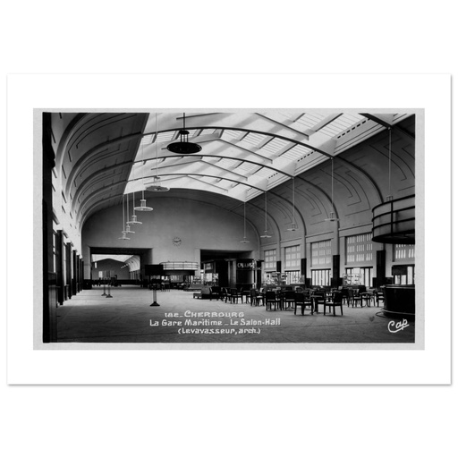 Cherbourg - La Gare maritime le Salon - hall