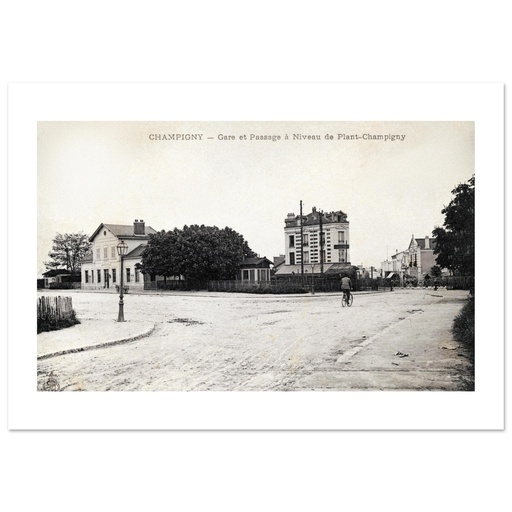 Champigny - Gare et Passage à niveau de Plant-Champigny
